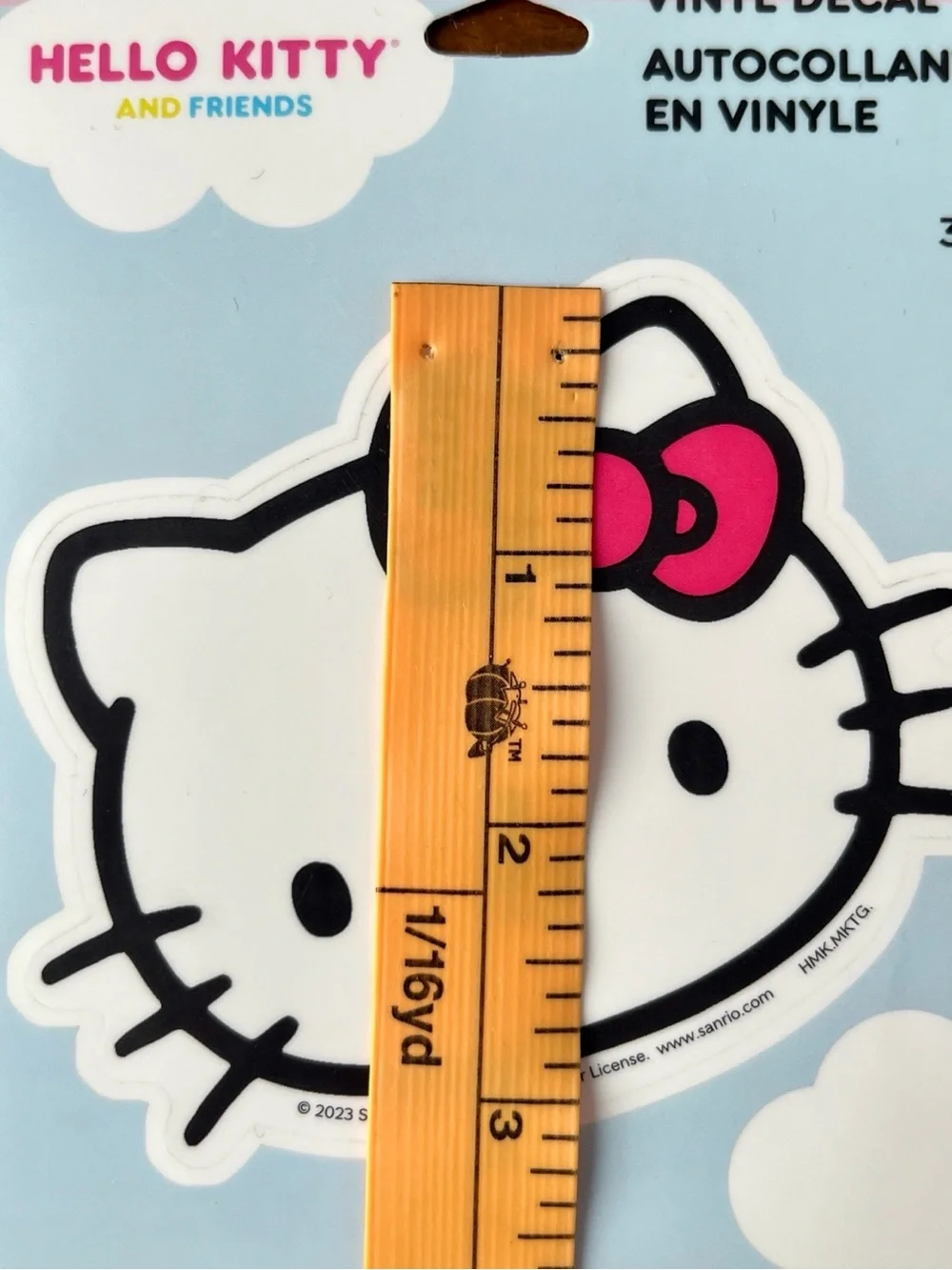 Hello Kitty 50-Piece Temporary Tattoo Pack & 3x4” Vinyl Decal Sticker